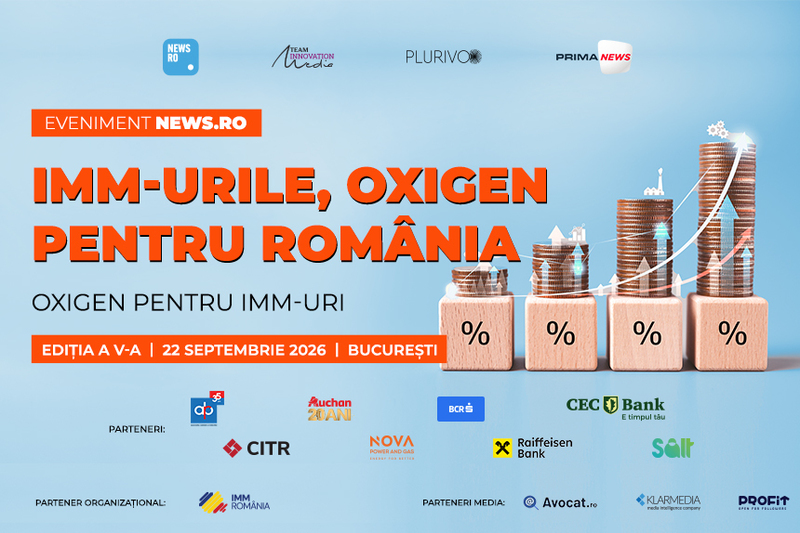 Problemele IMM-urilor şi soluţii pentru acestea, în dezbatere la evenimentul premium News.ro "IMM-urile, oxigen pentru România” - ediţia a V-a