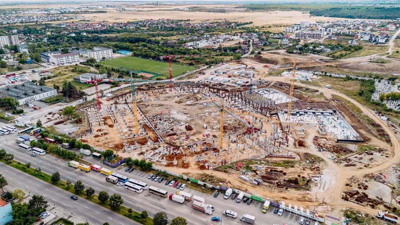 Compania Naţională de Investiţii: Pe şantierul Stadionului ”Nicolae Dobrin” din Piteşti, lucrările avansează în toate zonele / Stadiul lucrărilor