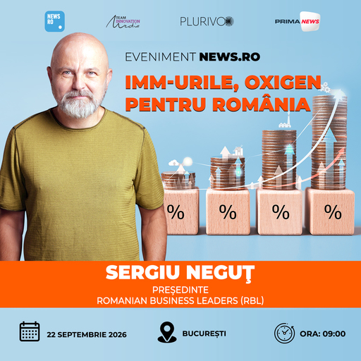 Sergiu Neguţ, speaker la evenimentul News.ro “IMM-urile, oxigen pentru România”, răspunde la întrebarea “de ce IMM-urile rămân MM-uri?”