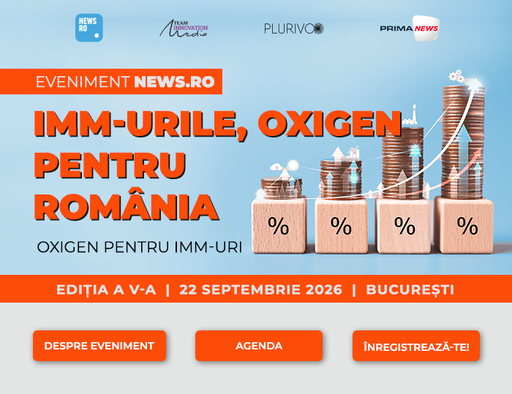 Problemele IMM-urilor şi soluţii pentru acestea, în dezbatere la evenimentul premium News.ro "IMM-urile, oxigen pentru România” - ediţia a V-a

