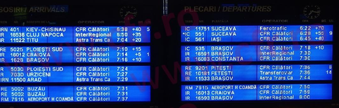 Circulaţia feroviară, afectată temporar în staţia Bucureşti Nord, în urma unui incident la o garnitură electrică