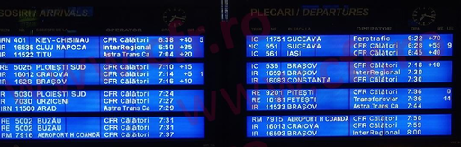 Circulaţia feroviară, afectată temporar în staţia Bucureşti Nord, în urma unui incident la o garnitură electrică
