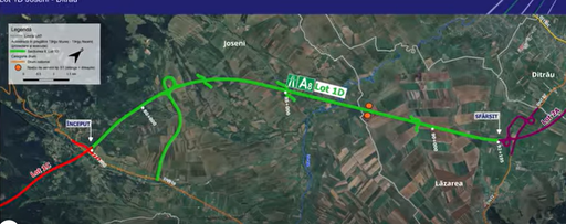 CNIR: Peste 320 de persoane şi 245 de utilaje, mobilizate pe lotul 1D Joseni-Ditrău de pe Autostrada Târgu Mureş – Târgu Neamţ. Se lucrează în mai multe puncte ale traseului - FOTO, VIDEO
