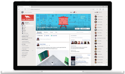 Facebook lansează Workplace - reţeaua socială pentru birou, contracost