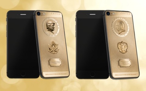 În Rusia se comercializează iPhone-uri gravate cu chipurile lui Putin şi Trump