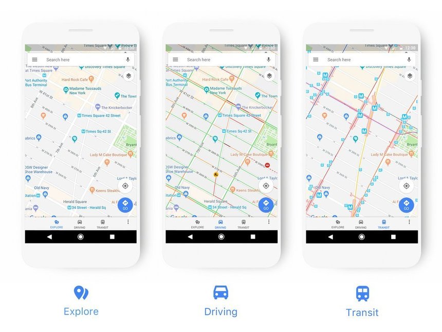 Google Maps primeşte o interfaţă nouă care pune accent pe evidenţierea informaţiilor relevante
