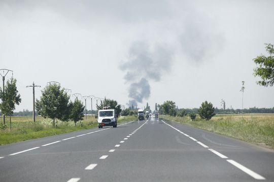 Explozie la Mihăileşti (Foto: News.ro / Ciprian Sterian)
