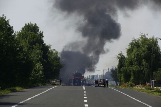 Explozie la Mihăileşti (Foto: News.ro / Ciprian Sterian)