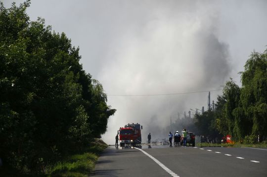 Explozie la Mihăileşti (Foto: News.ro / Ciprian Sterian)