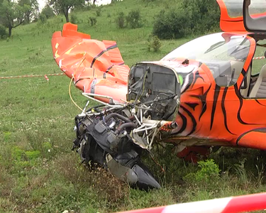 Pilotul avionului de agrement prăbuşit la Cisnădie: Putea fi mai grav, se putea vorbi de o tragedie - FOTO