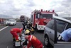 Timiş: Doi morţi şi trei răniţi, într-un accident petrecut pe şoseaua care leagă A1 de A 6, în apropiere de Lugoj - FOTO