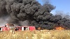 Constanţa: Incendiu la un depozit de vopseluri şi materiale plastice; pompierii intervin pentru stingerea focului