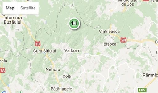 Cutremur cu magnitudinea 4,1 în zona seismică Vrancea