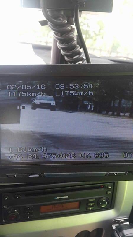 Acţiune pe Autostrada Soarelui cu o maşină de poliţie cu radar neinscripţionată, pentru prinderea şoferilor care conduc cu viteză