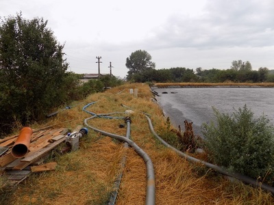 Argeş: Dejecţii deversate pe malul râului Teleorman; poliţia a deschis dosar penal - FOTO
