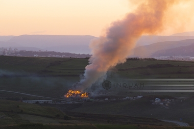 Incendiul de la rampa de gunoi din zona Pata Rât, stins de pompieri după o intervenţie de 19 ore