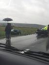 Cinci persoane, rănite după ce două maşini s-au ciocnit pe DN 13, în judeţul Braşov