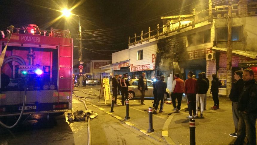 Incendiul izbucnit la un service auto din cartierul bucureştean Berceni a fost stins