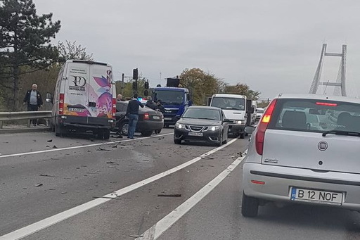 Aglomeraţie pe Şoseaua de Centură a Capitalei din cauza unui accident de circulaţie
