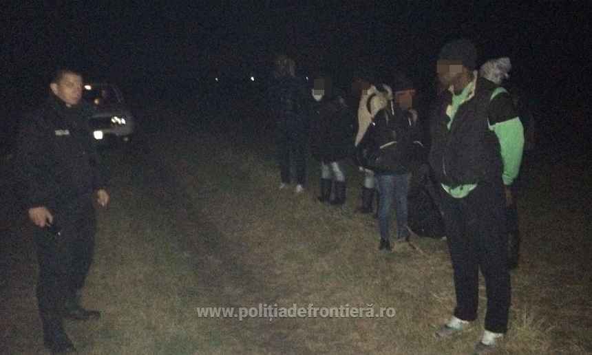 Timiş: Şapte nigerieni prinşi de poliţiştii de frontieră când încercau să intre ilegal în ţară, din Serbia FOTO/VIDEO