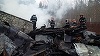 Intervenţie de aproximativ patru ore a pompierilor pentru stingerea unui incendiu izbucnit într-o casă din Sinaia; focul ar fi pornit de la o candelă - FOTO