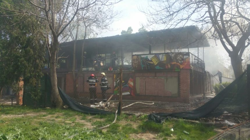 Incendiu la un restaurant dezafectat de lângă Pasajul Basarab, fără să existe persoane rănite - FOTO