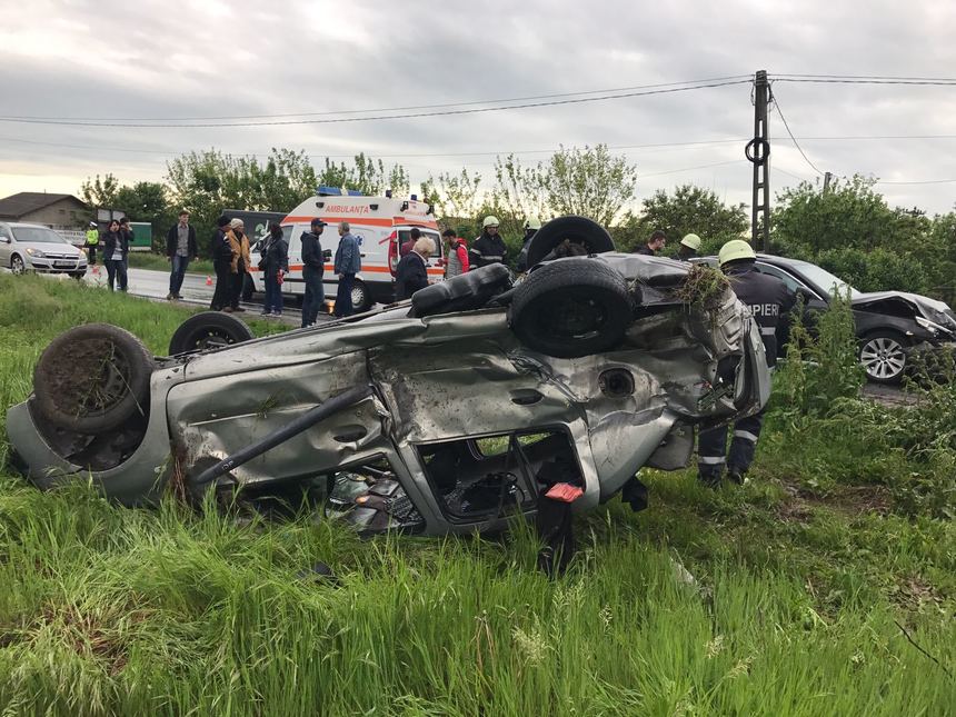 Un mort şi trei răniţi în urma unui accident rutier produs în Giurgiu