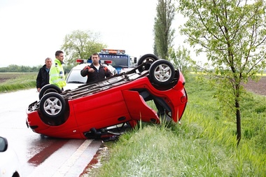 O femeie şi cei doi copii ai săi au fost răniţi într-un accident petrecut din cauză că şoferiţa a vrut să evite un câine