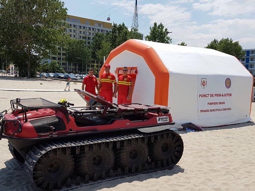 Peste 70 de persoane au primit îngriijri medicale din partea pompierilor aflaţi pe plajele litoralului românesc - FOTO