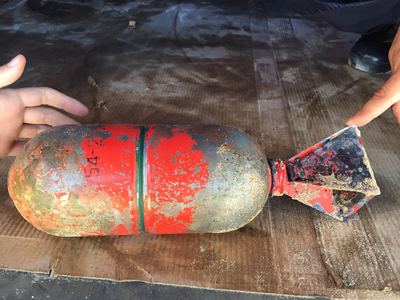 Bombă de aviaţie de patru kilograme, găsită pe plaja din Eforie Sud