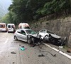 Trei răniţi în accidentul produs duminică pe Valea Oltului. Circulaţia pe DN 7 se desfăşoară normal
