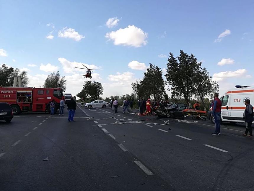 Zece răniţi, transportaţi la două spitale în urma accidentului din judeţul Constanţa