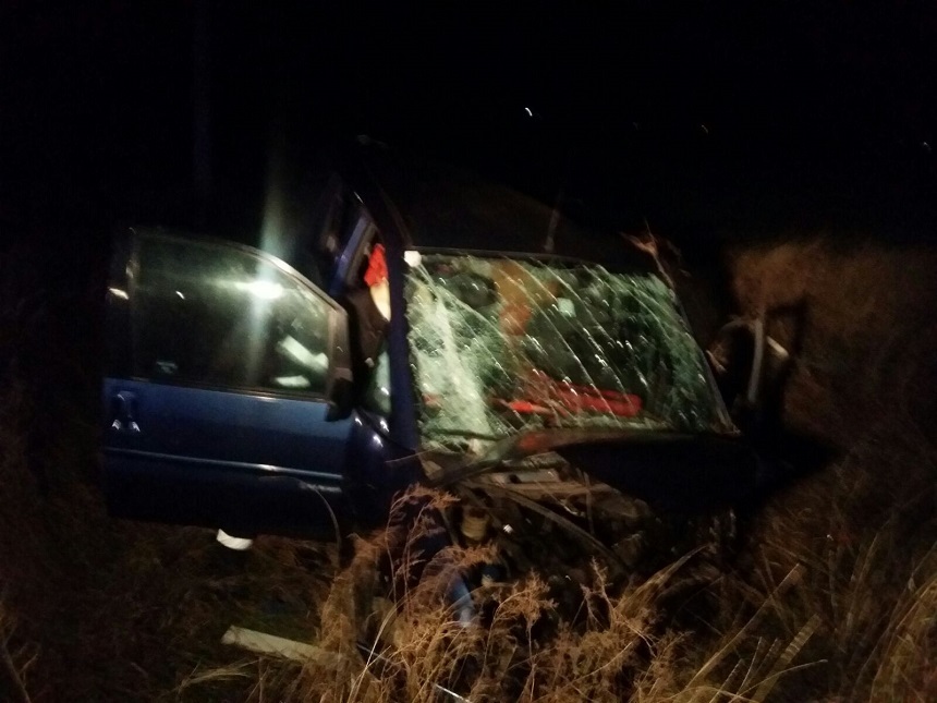 Doi răniţi în urma unui accident rutier pe drumul ce leagă Timişoara de vama Cenad

