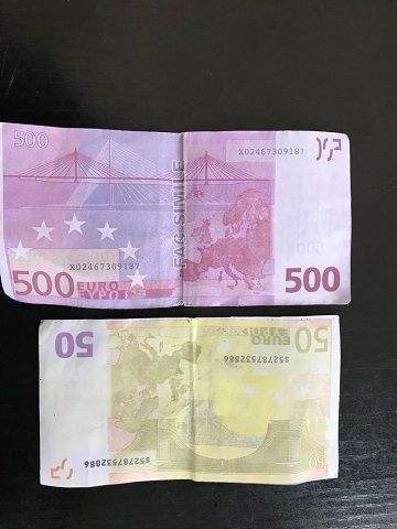 Constanţa: Doi tineri au fost prinşi de jandarmi având asupra lor 550 de euro falşi

