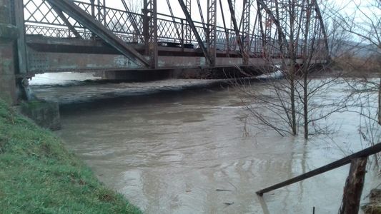 Zeci de gospodării, drumuri şi terenuri agricole inundate în judeţul Mureş. FOTO