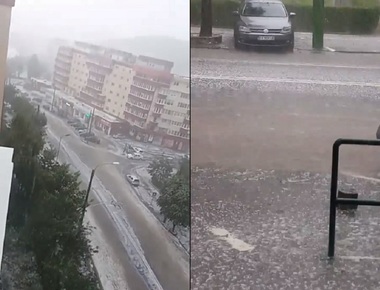 Meteorologii anunţă că vremea rea va continua cel puţin până luni seară, la ora 21.00; s-a emis o informare de ploi torenţiale, descărcări electrice şi rafale de vânt. VIDEO