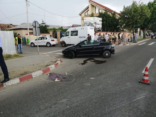 Târgovişte: O tânără aflată sub influenţa drogurilor a lovit mortal un bărbat pe trecerea de pietoni - FOTO