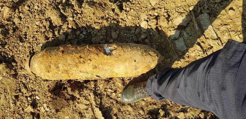 Bombă de aviaţie de 50 de kilograme, găsită în timpul unor lucrări în Sectorul 2 al Capitalei