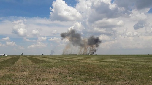 UPDATE - Avion prăbuşit la Baza aeriană Borcea - Participant la eveniment: Dacă pilotul se catapulta, avionul îşi continua drumul spre public / MApN a realizat un videoclip în memoria pilotului decedat  - FOTO, VIDEO