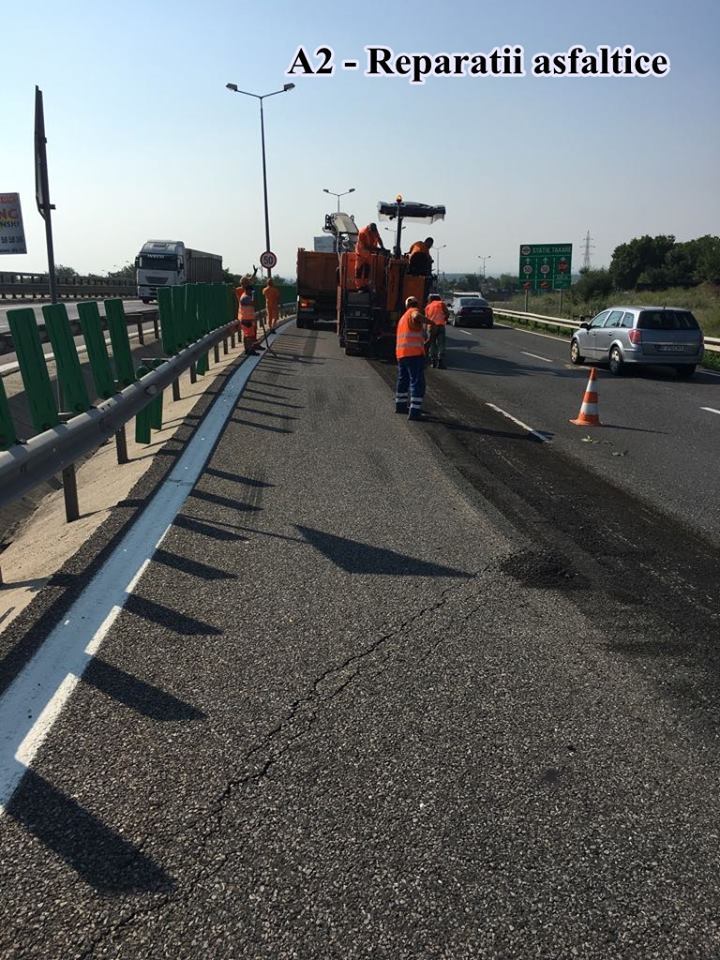 Restricţii de trafic pe A1 Sibiu - Deva şi Autostrada Soarelui, pentru lucrări şi marcaje 