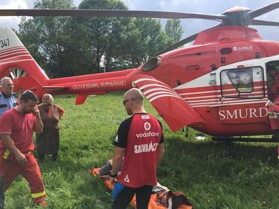Constanţa: Copil de 12 ani, rănit după explozia unui tub de spray, preluat de elicopterul SMURD şi dus la un spital din Bucureşti