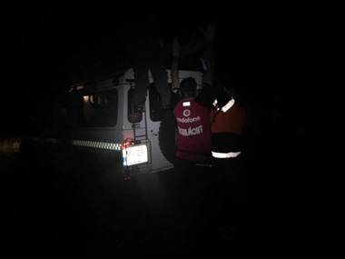 Acţiune de recuperare a unui bărbat căzut într-o prăpastie, în Munţii Baiului