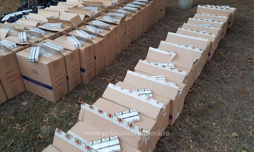 Ţigări de contrabandă, în valoare de 600.000 de lei, capturate de poliţiştii de frontieră din Timiş