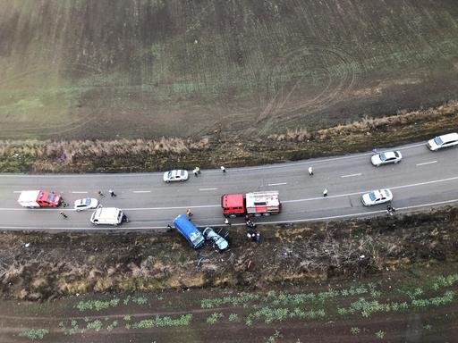 Constanţa: Trei persoane au murit într-un accident rutier, după ce două autovehicule s-au ciocnit. FOTO