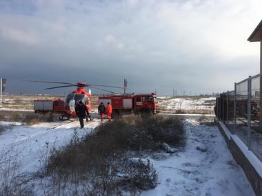 Constanţa: Un bărbat a murit şi altul a ajuns în stare gravă la spital, după ce s-au intoxicat cu monoxid de carbon, într-o clădire aflată în construcţie. FOTO, VIDEO