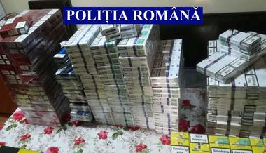 IGPR: 32 de percheziţii într-un dosar de contrabandă cu ţigări; aun fost descoperite peste 120.000 de ţigări. FOTO