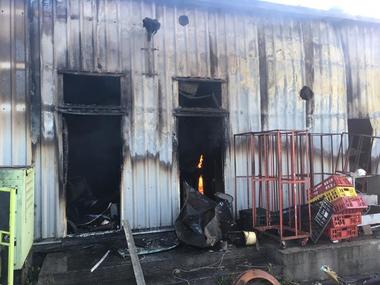 O brutărie din judeţul Constanţa a fost distrusă într-un incendiu