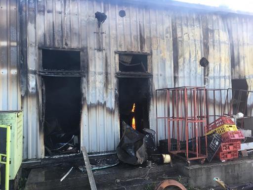 O brutărie din judeţul Constanţa a fost distrusă într-un incendiu