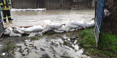 Cod portocaliu de inundaţii în Vaslui, Bacău, Vrancea şi Galaţi, până la ora 22.00