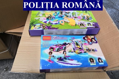 Peste 200 de seturi de jucării contrafăcute, în valoare de aproape 500.000 de lei, găsite într-un container din China ajuns în Portul Constanţa